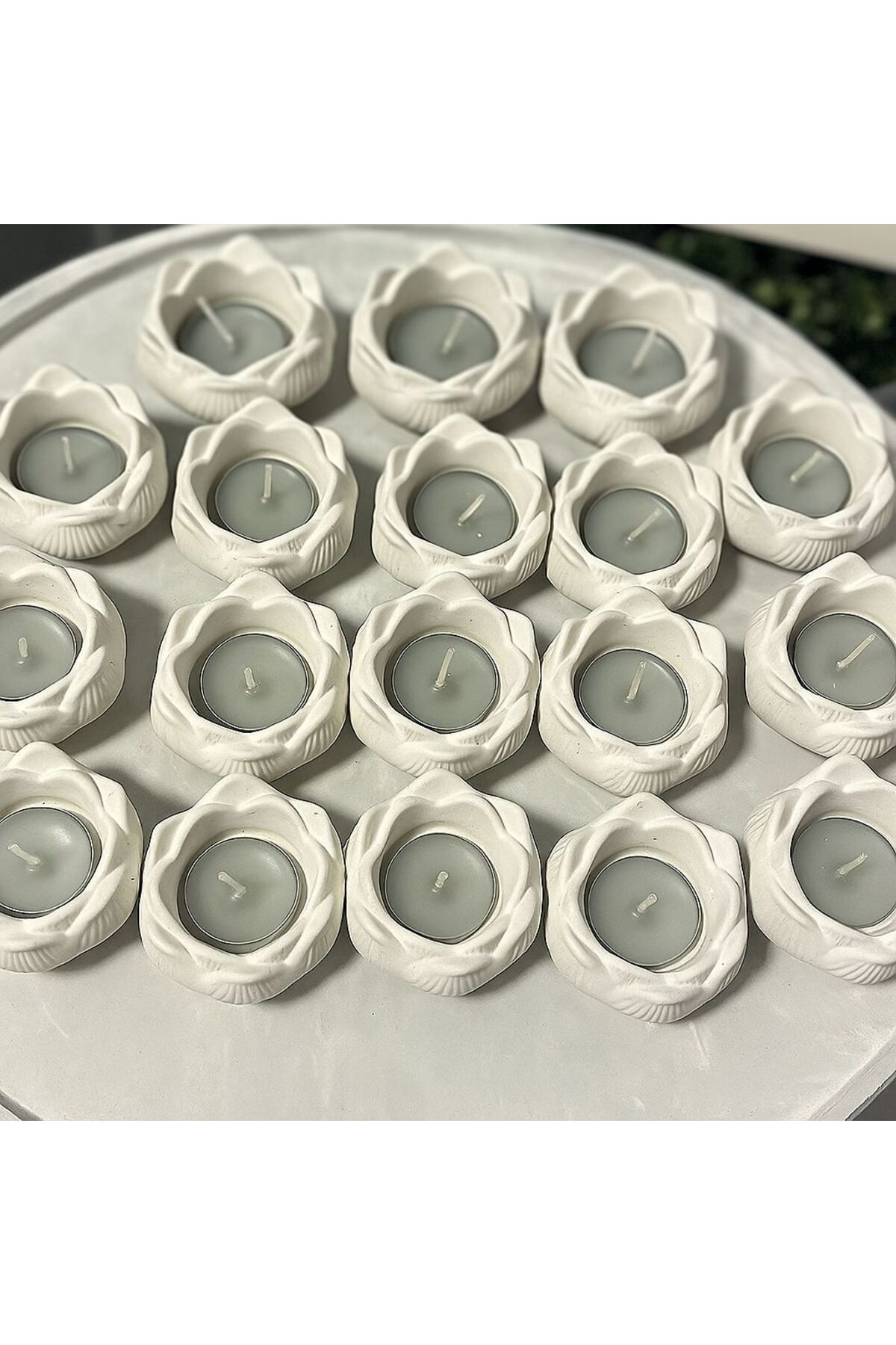 20 Adet Toplu Lotus Çiçeği Dekoratif Tabak & Kase, Hediyelik, Takı Ve Mum Tabağı, Mumluk