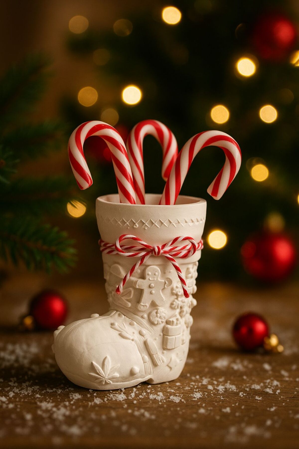 Yılbaşı Çizme Dekor | Christmas Masa ve Hediye Süsü